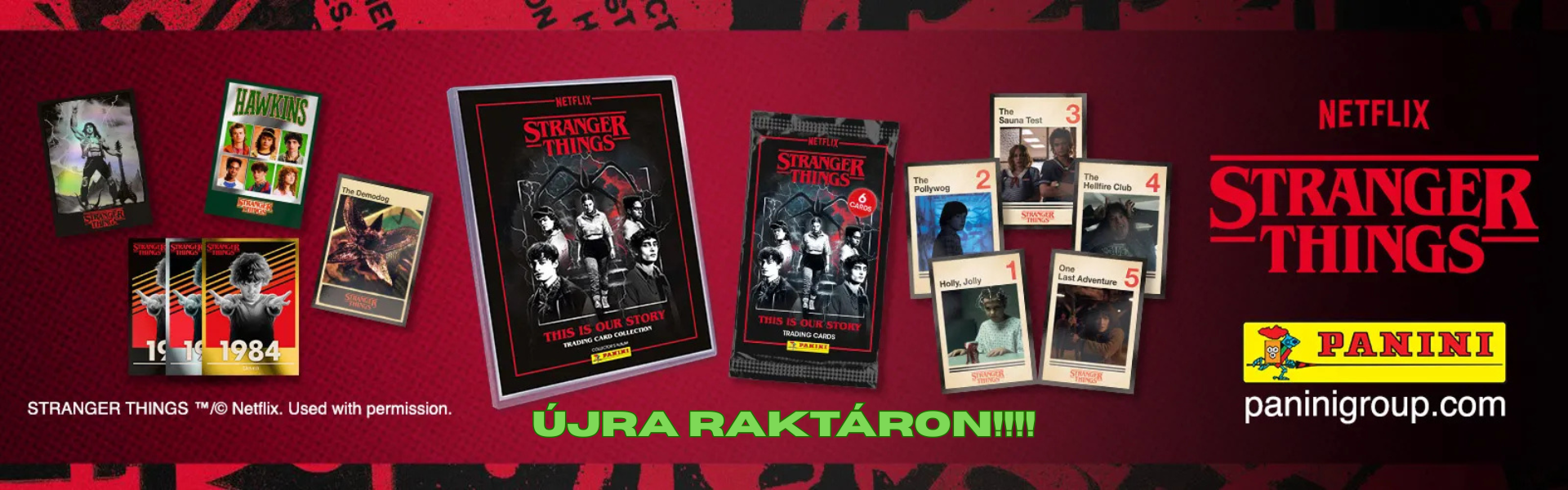 Panini Stranger Things Kártya Kollekció – Gyűjtsd össze Hawkins titkait!