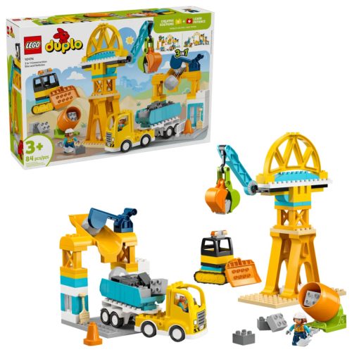 LEGO® 10476 3 az 1-ben építési terület és munkagépek