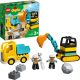 LEGO® Duplo 10931 - Teherautó és lánctalpas exkavátor