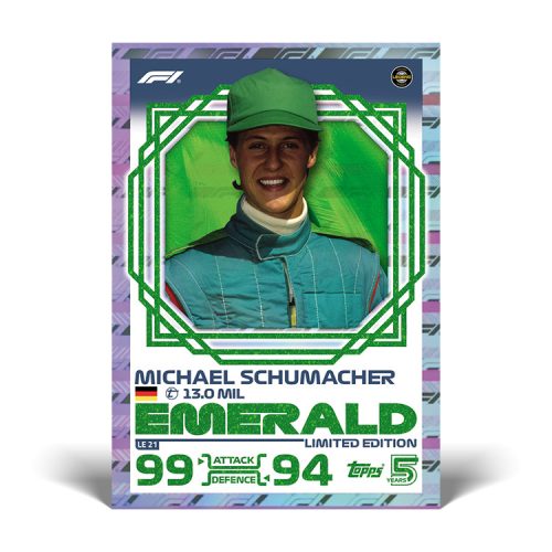 Topps F1 Turbo Attax 2024 fekete Nagyfémdoboz Schumacher