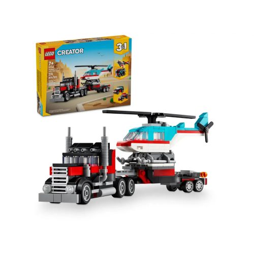 LEGO® Platós teherautó és helikopter