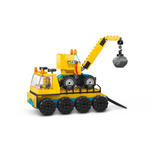 LEGO® Építőipari teherautók és bontógolyós daru