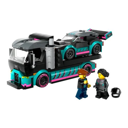 LEGO® Versenyautó és autószállító teherautó