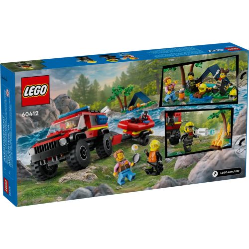 LEGO® 4x4 Tűzoltóautó mentőcsónakkal