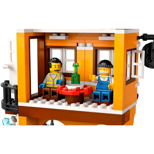 LEGO® Tengerparti kikötő teherszállító hajóval