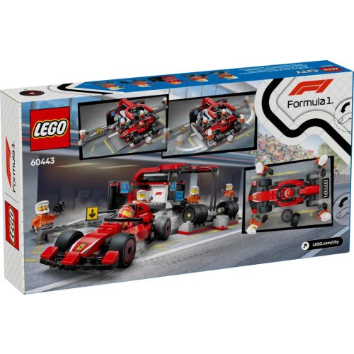 LEGO® F1®-es boxutca és személyzet, Ferrari autóval