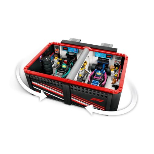 LEGO® F1®-es garázs, Mercedes-AMG és Alpine autók