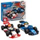 LEGO® F1®-es Williams Racing és Haas F1® versenyautók