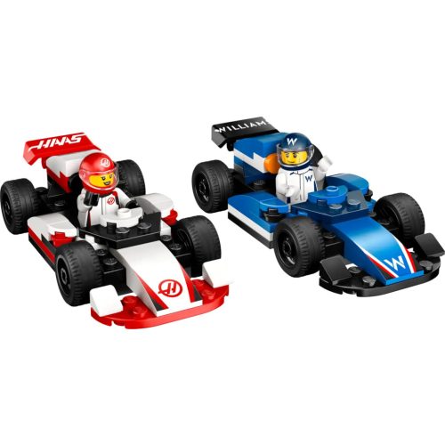 LEGO® F1®-es Williams Racing és Haas F1® versenyautók