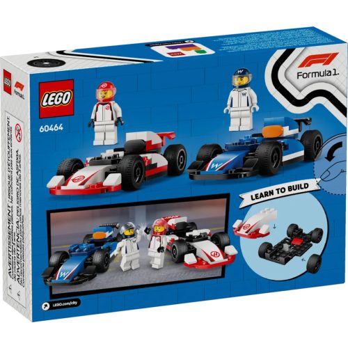 LEGO® F1®-es Williams Racing és Haas F1® versenyautók