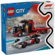 LEGO® 60493 F1®-es kamion egy F1®-es Audi versenyautóval
