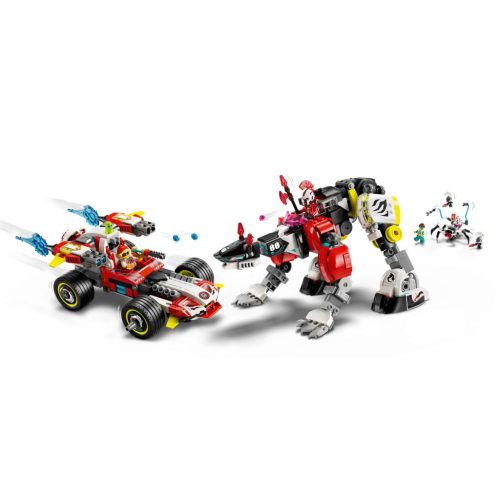 LEGO® Cooper tigrisrobotja és Zero hot rod autója