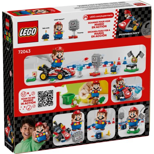 LEGO® 72043 Mario Kart™ – Interaktív LEGO® Mario™ és Standard Kart