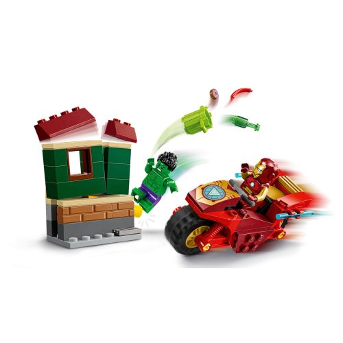 LEGO® Vasember motorral és Hulk