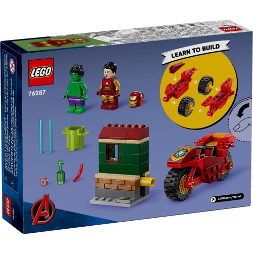 LEGO® Vasember motorral és Hulk