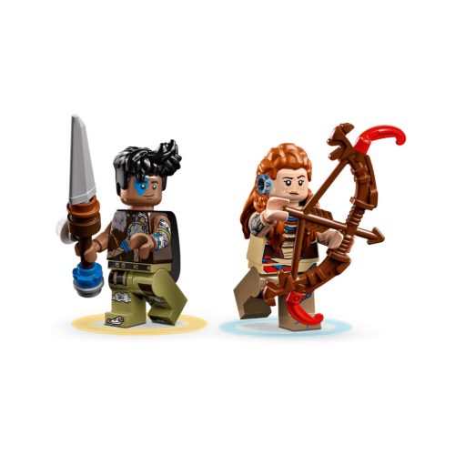 LEGO® Aloy és Varl a páncéljáró és a fűrészfog ellen