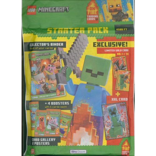 BUE OCEAN LEGO MINECRAFT ON FIRE Kártya kollekció - Starterpack