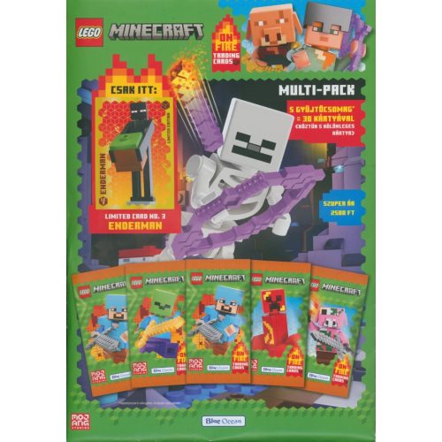 BUE OCEAN LEGO MINECRAFT ON FIRE Kártya kollekció - Multipack