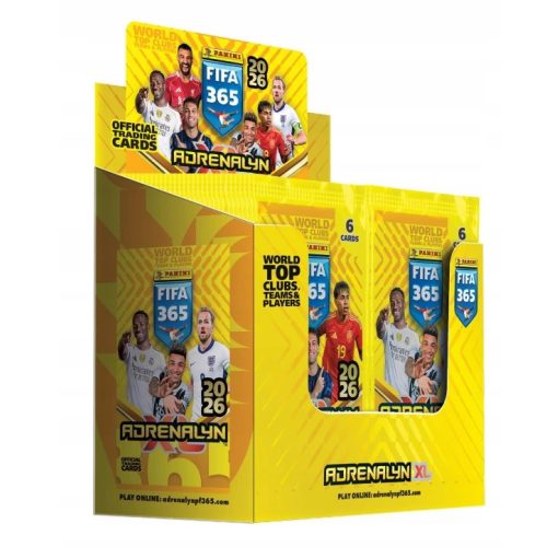Panini Fifa 365 ADRENALYN XL 2026 kártya doboz