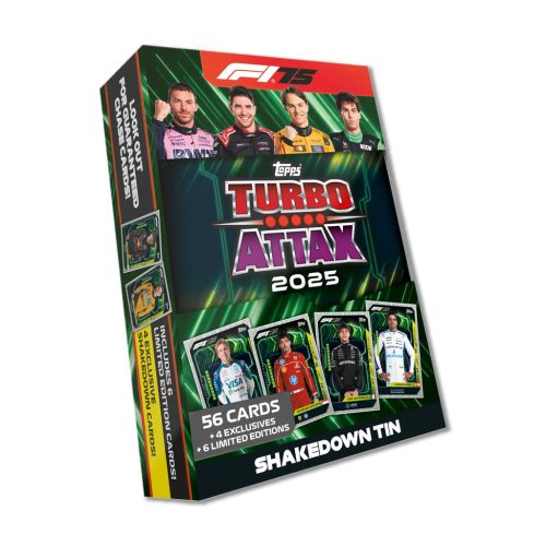 Topps F1 Turbo Attax 2025 Nagy Fémdoboz Shakedown