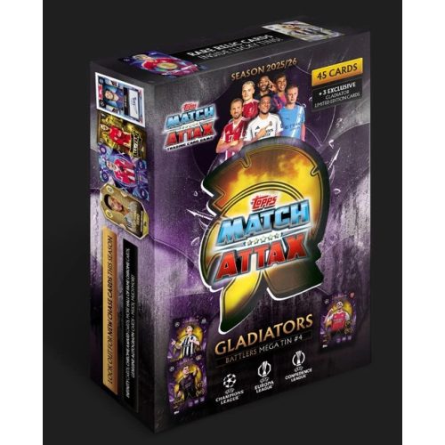 Topps UCC Match Attax 2025/26 – Nagy fémdoboz